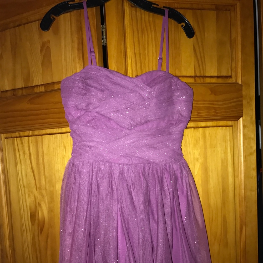 Short Purple Homecoming Dress